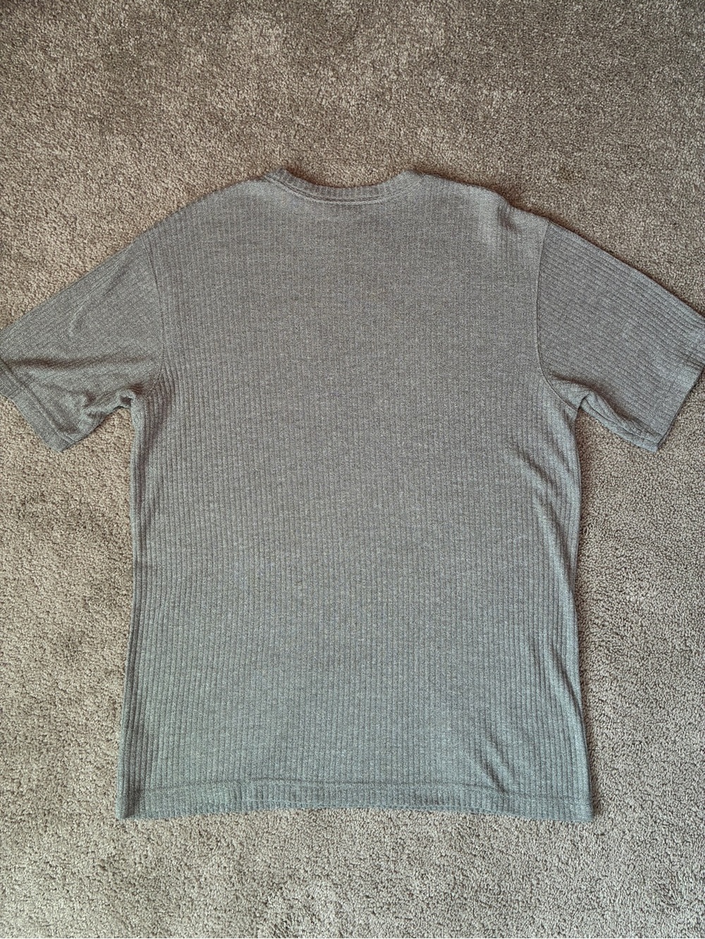 J. Ferrar Ribbed Knit Short Sleeve Medium - Picture 2 of 4